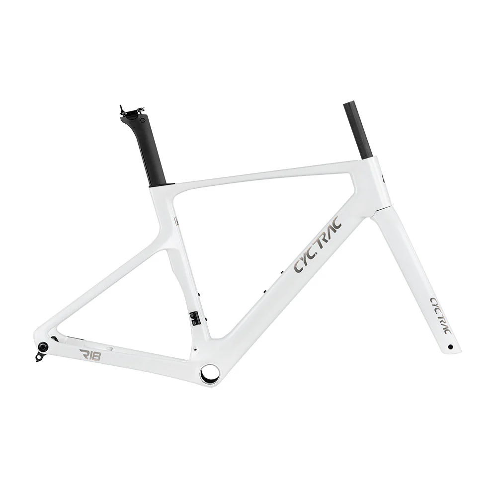CYCTRAC R18 Disc Carbon Road Frame Set – T800/T1000, 700C, Thru Axle, Aero, Internal Routing - Image 3