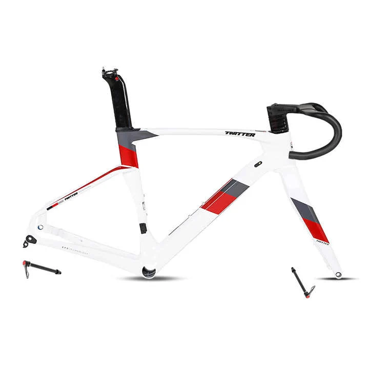 TWITTER CYCLONE Pro Disc Carbon Road Frame Set – T900, 700C, Aero, Thru Axle, Gloss+UV Decals - Image 3
