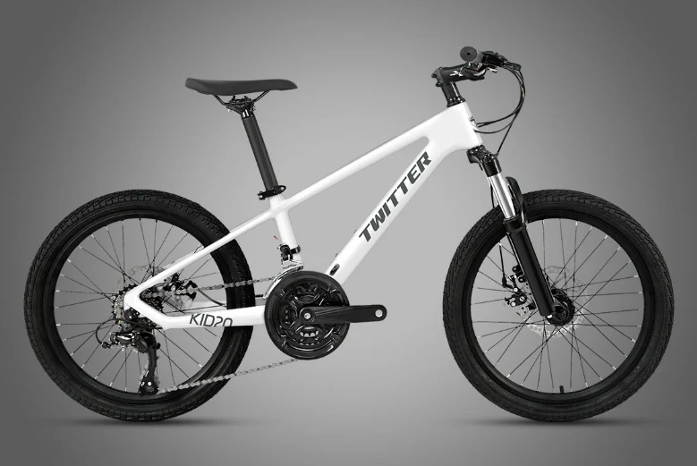 TWITTER KID20 - 20" Kids Carbon Mountain Bike - Shimano 24-Speed, Hydraulic Disc - Image 3