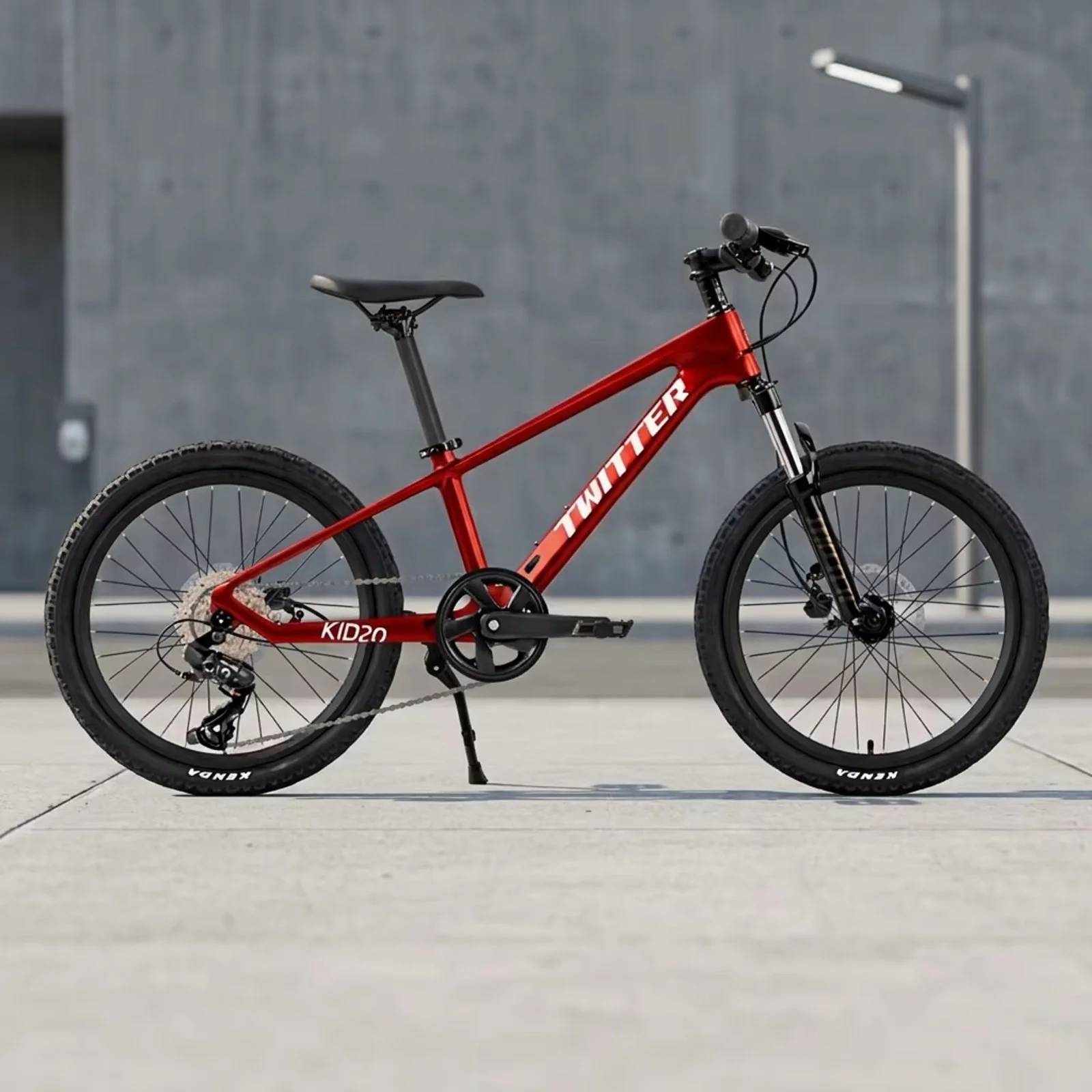 TWITTER KID20 - 20" Kids Carbon Mountain Bike - Shimano 24-Speed, Hydraulic Disc - Image 6
