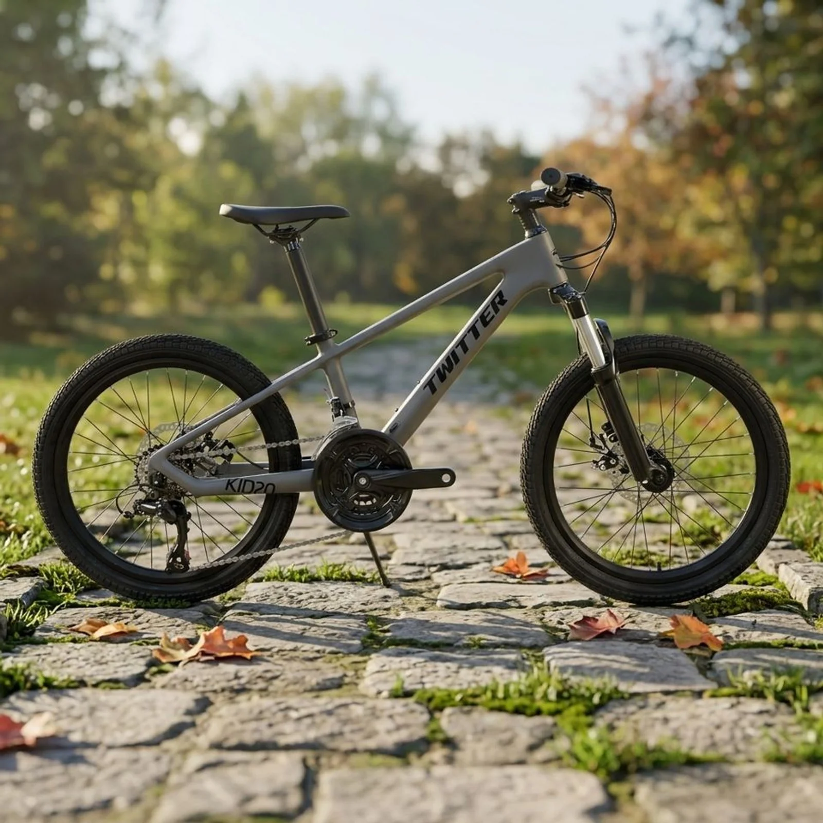 TWITTER KID20 - 20" Kids Carbon Mountain Bike - Shimano 24-Speed, Hydraulic Disc - Image 8