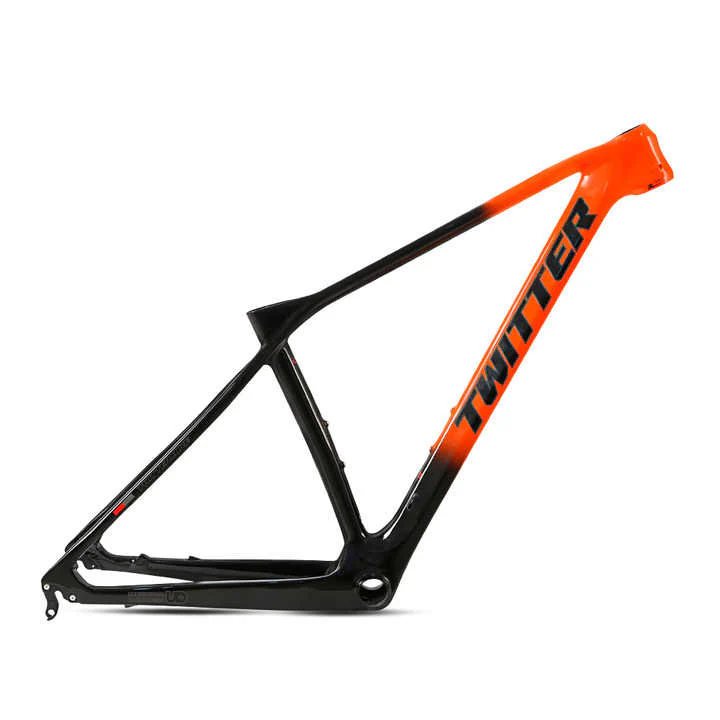 TWITTER PREDATOR Pro Carbon MTB Frame – T900 Mix, 29"/27.5", XC Racing, 135mm QR - Image 4