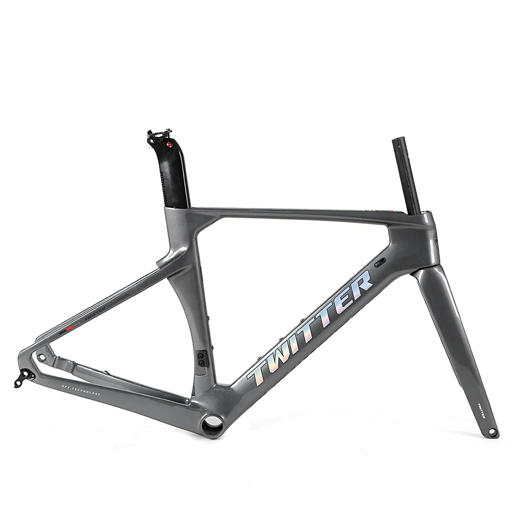 TWITTER R10-Disc Carbon Road Frame Set – T800, 700C, Thru Axle, Aero, Gloss+UV Decals - Image 3