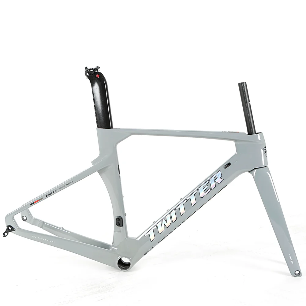 TWITTER R10-Disc Carbon Road Frame Set – T800, 700C, Thru Axle, Aero, Gloss+UV Decals - Image 4
