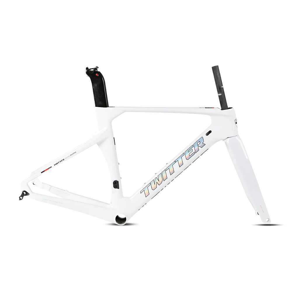 TWITTER R10-Disc Carbon Road Frame Set – T800, 700C, Thru Axle, Aero, Gloss+UV Decals - Image 8