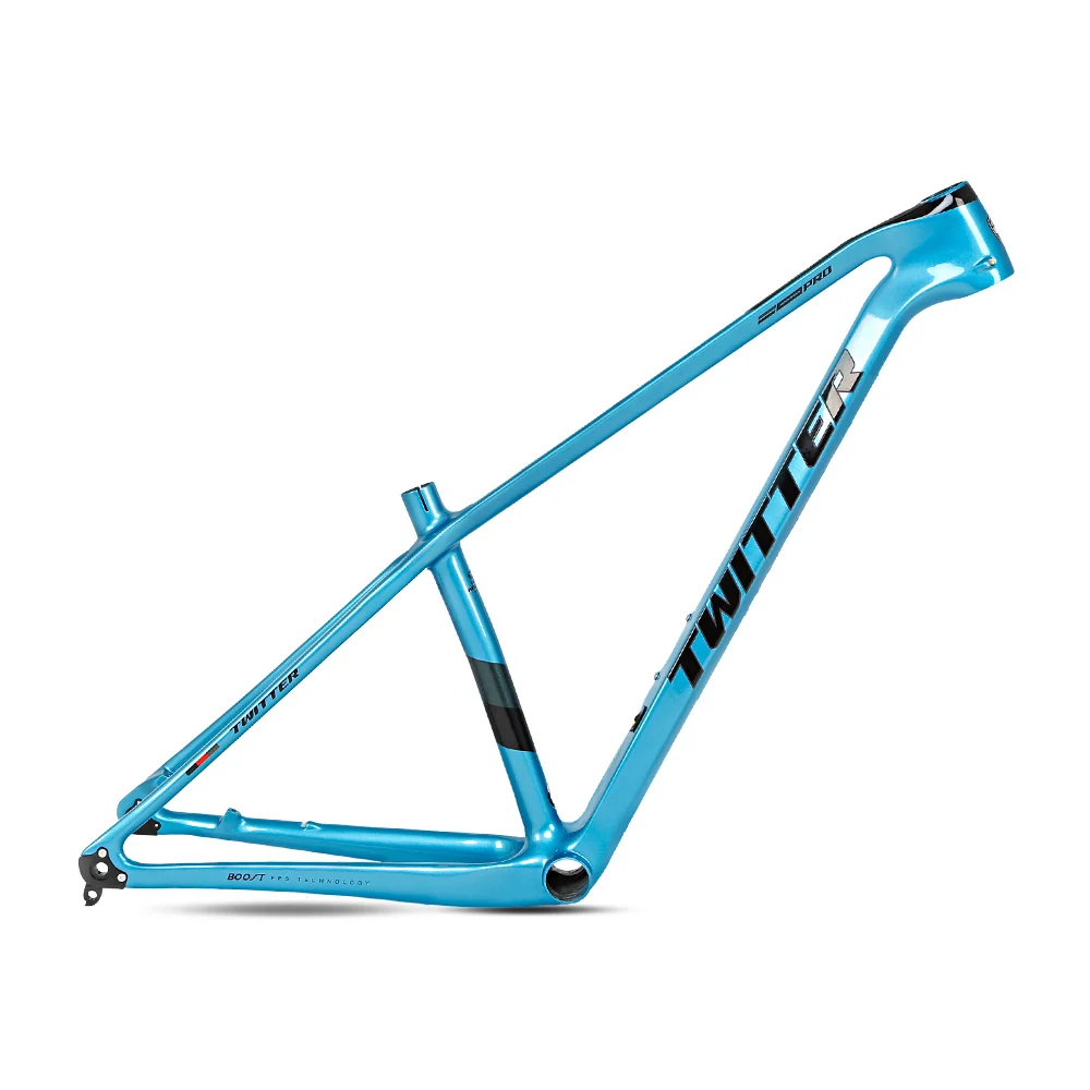 TWITTER WARRIOR Pro Carbon MTB Frame – T900 Mix, 29"/27.5", Thru axle +Lever, Gloss+UV Decals - Image 10