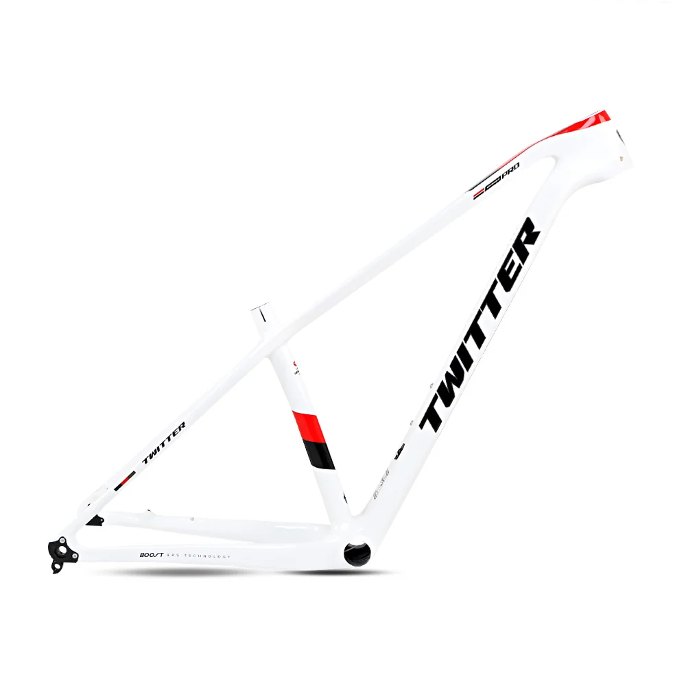 TWITTER WARRIOR Pro Carbon MTB Frame – T900 Mix, 29"/27.5", Thru axle +Lever, Gloss+UV Decals - Image 11