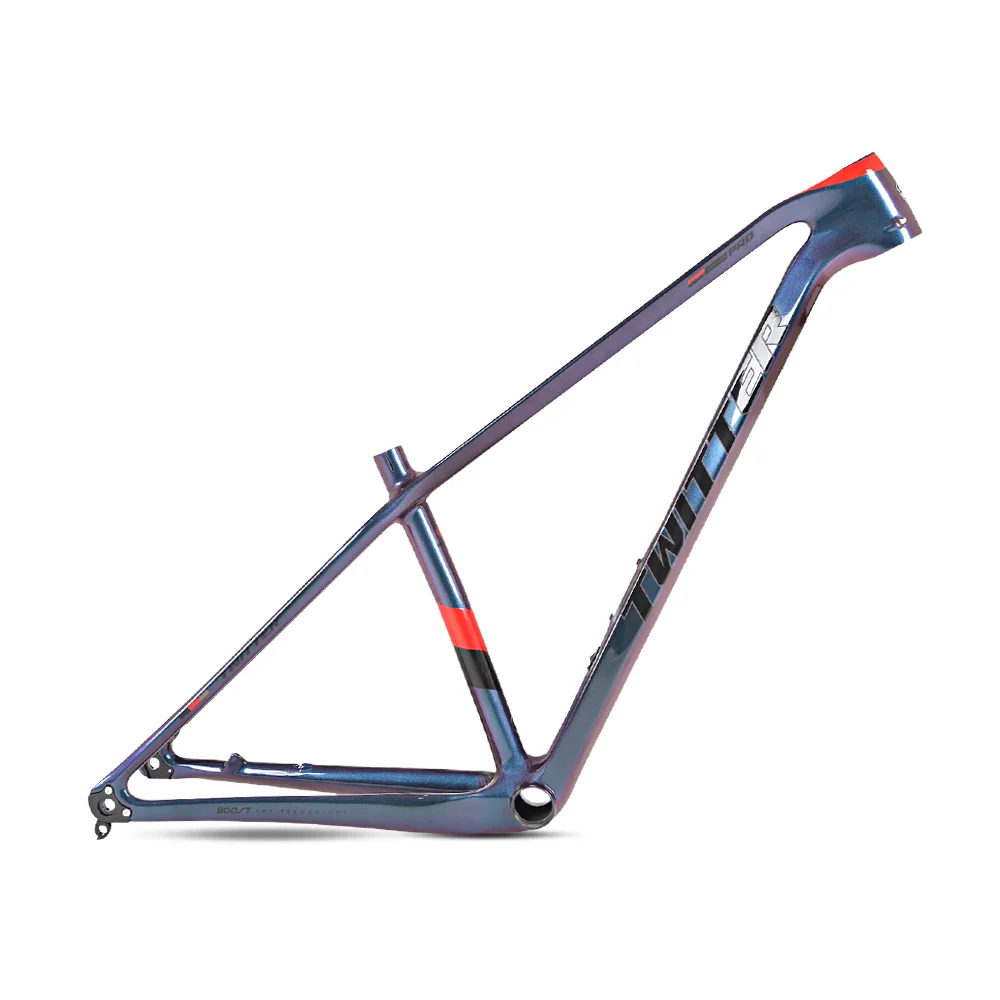 TWITTER WARRIOR Pro Carbon MTB Frame – T900 Mix, 29"/27.5", Thru axle +Lever, Gloss+UV Decals - Image 2