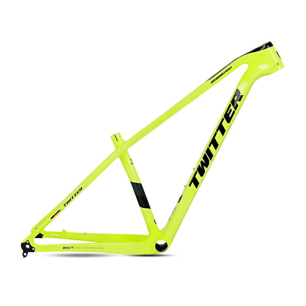 TWITTER WARRIOR Pro Carbon MTB Frame – T900 Mix, 29"/27.5", Thru axle +Lever, Gloss+UV Decals - Image 4