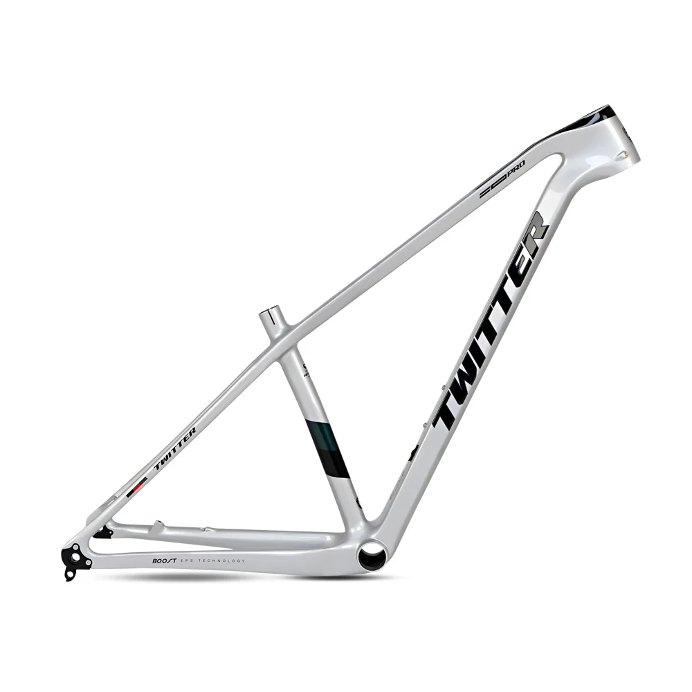 TWITTER WARRIOR Pro Carbon MTB Frame – T900 Mix, 29"/27.5", Thru axle +Lever, Gloss+UV Decals - Image 6