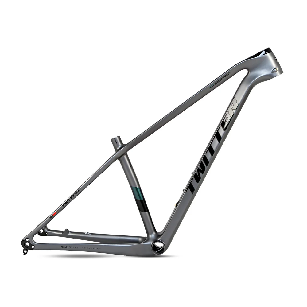 TWITTER WARRIOR Pro Carbon MTB Frame – T900 Mix, 29"/27.5", Thru axle +Lever, Gloss+UV Decals - Image 8